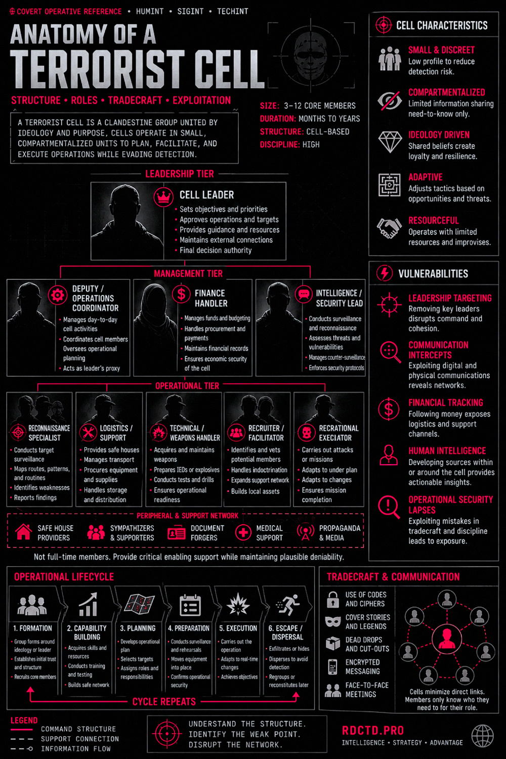 Terrorist Cell Infographic | RDCTD Tradecraft