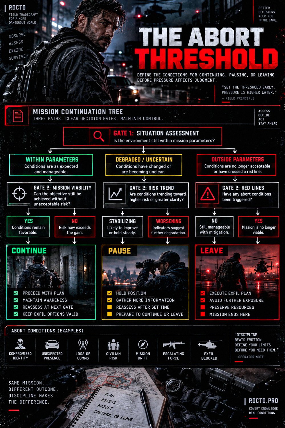 The Abort Threshold Infographic PDF | RDCTD Tradecraft