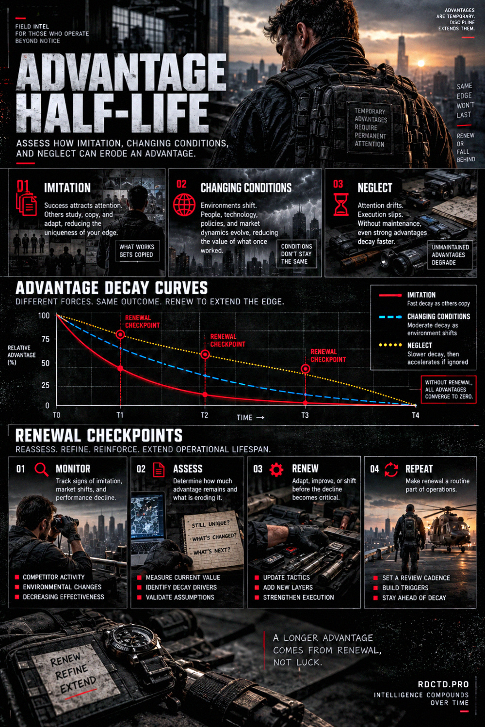 The Advantage Half-Life Infographic PDF | RDCTD Tradecraft