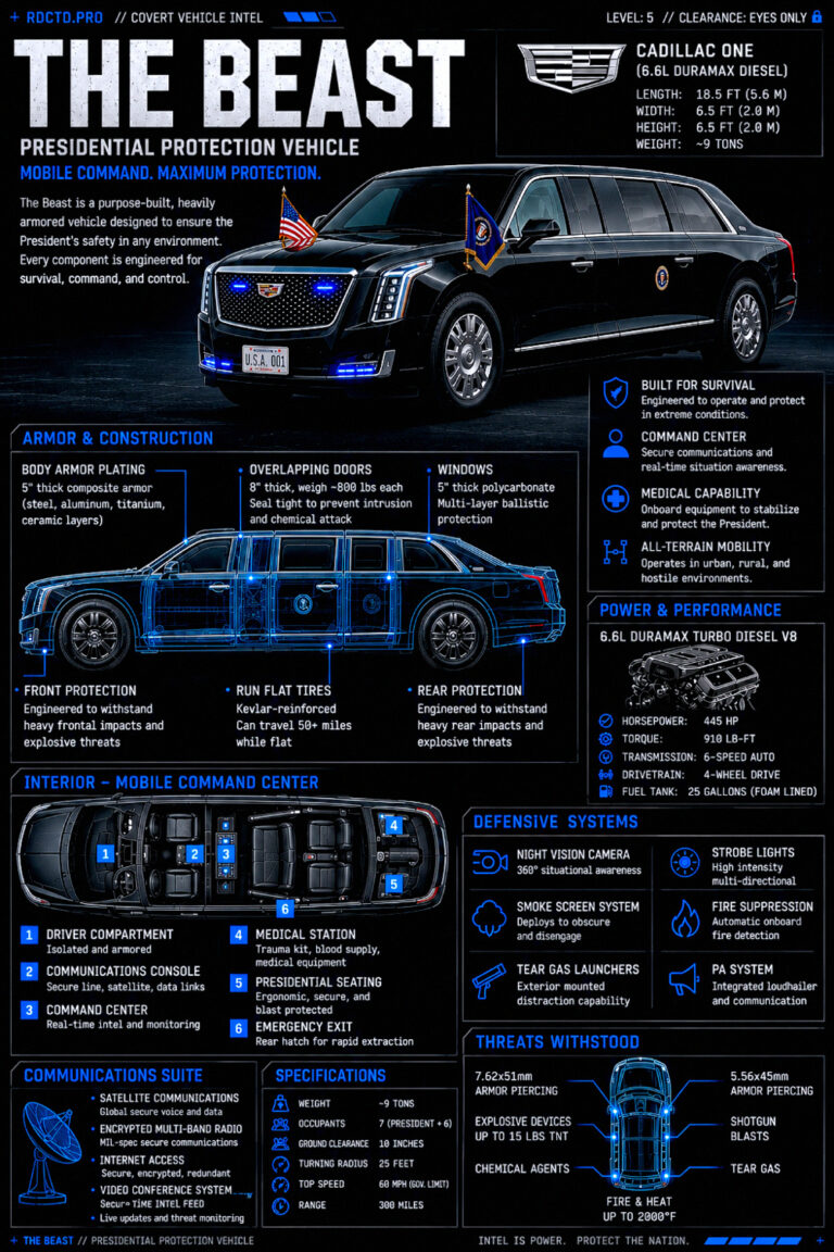 The Beast President Vehicle Infographic PDF | RDCTD Tradecraft