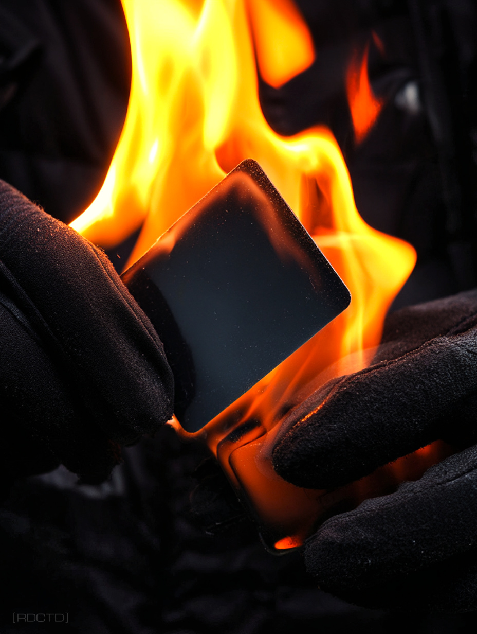 The Burn Protocol - Covert Operative Destroying an ID Card | RDCTD Tradecraft Guide