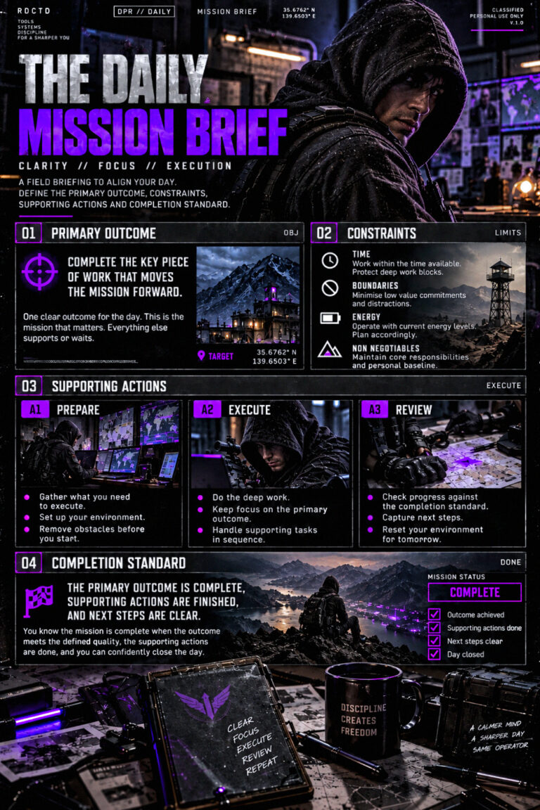 The Daily Mission Brief Infographic PDF | RDCTD Tradecraft