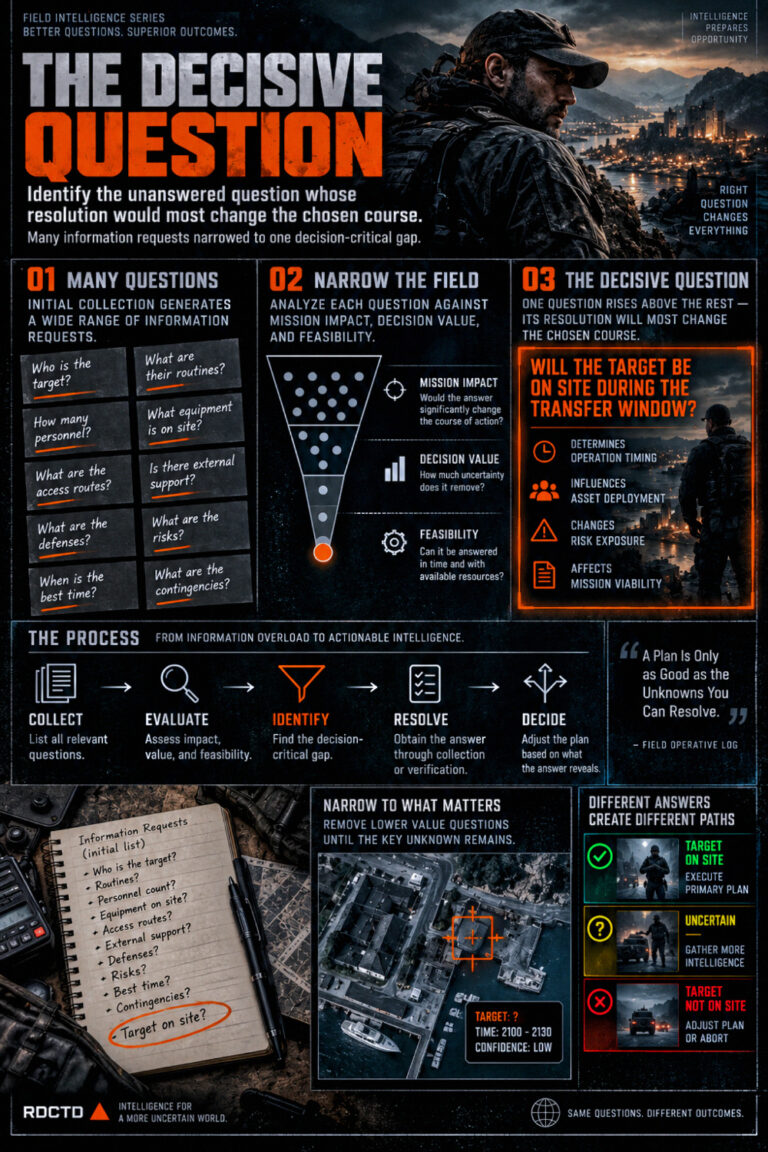 The Decisive Question Infographic PDF | RDCTD Tradecraft