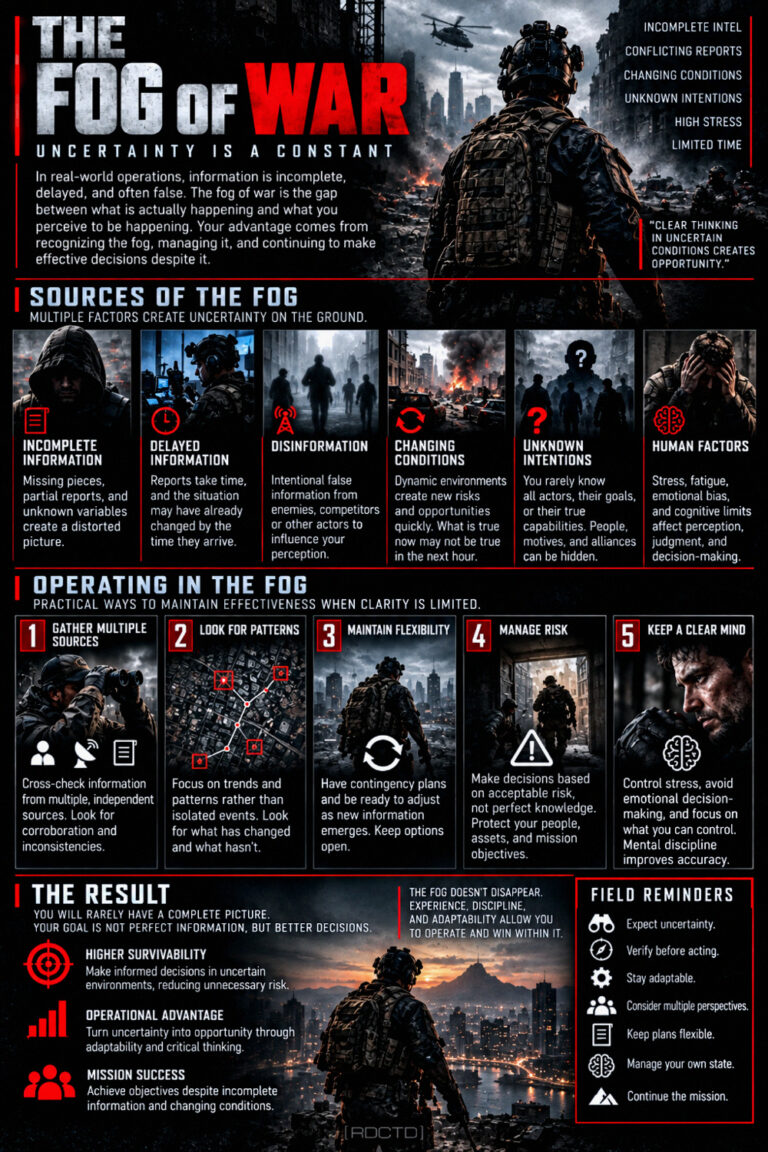 The Fog of War Explained Infographic PDF | RDCTD Tradecraft