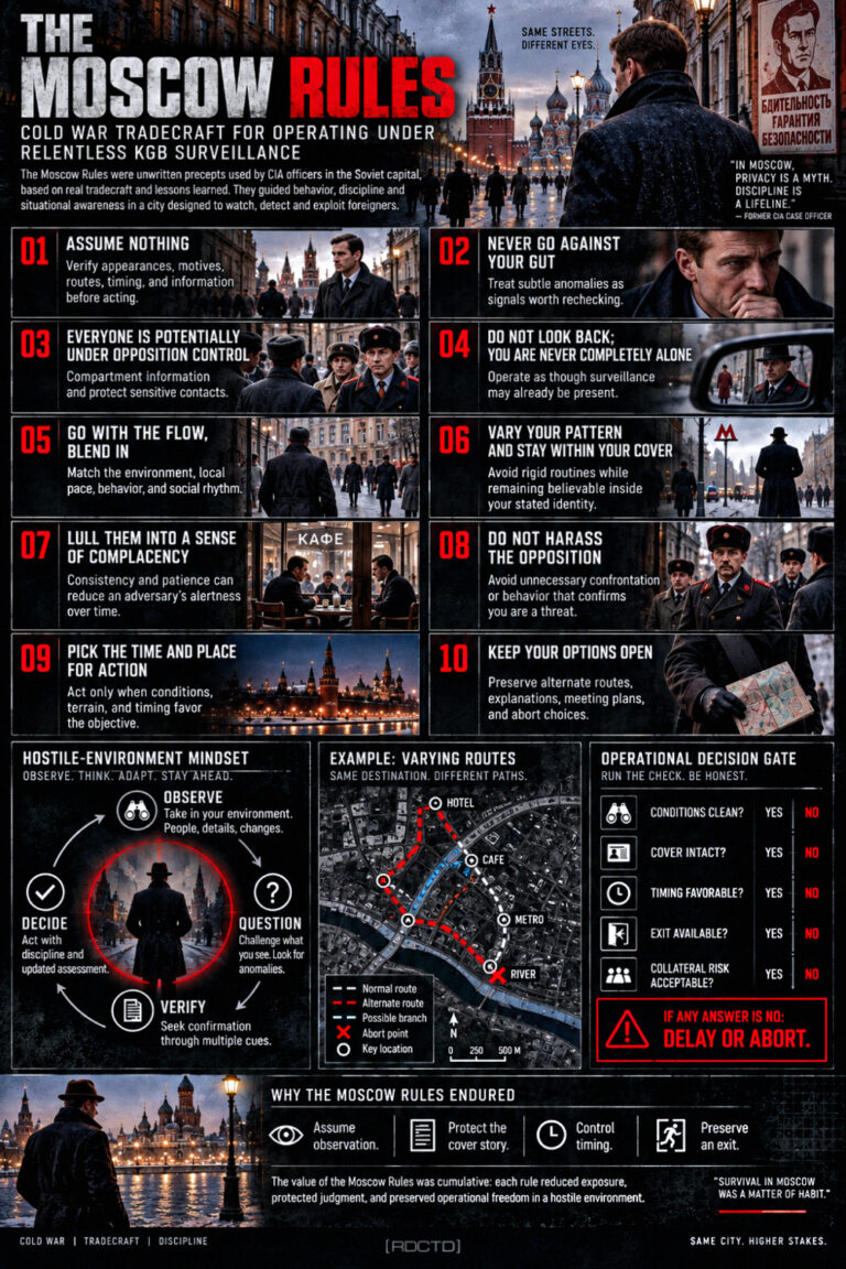 The Mosscow Rules Infographic PDF | RDCTD Tradecraft