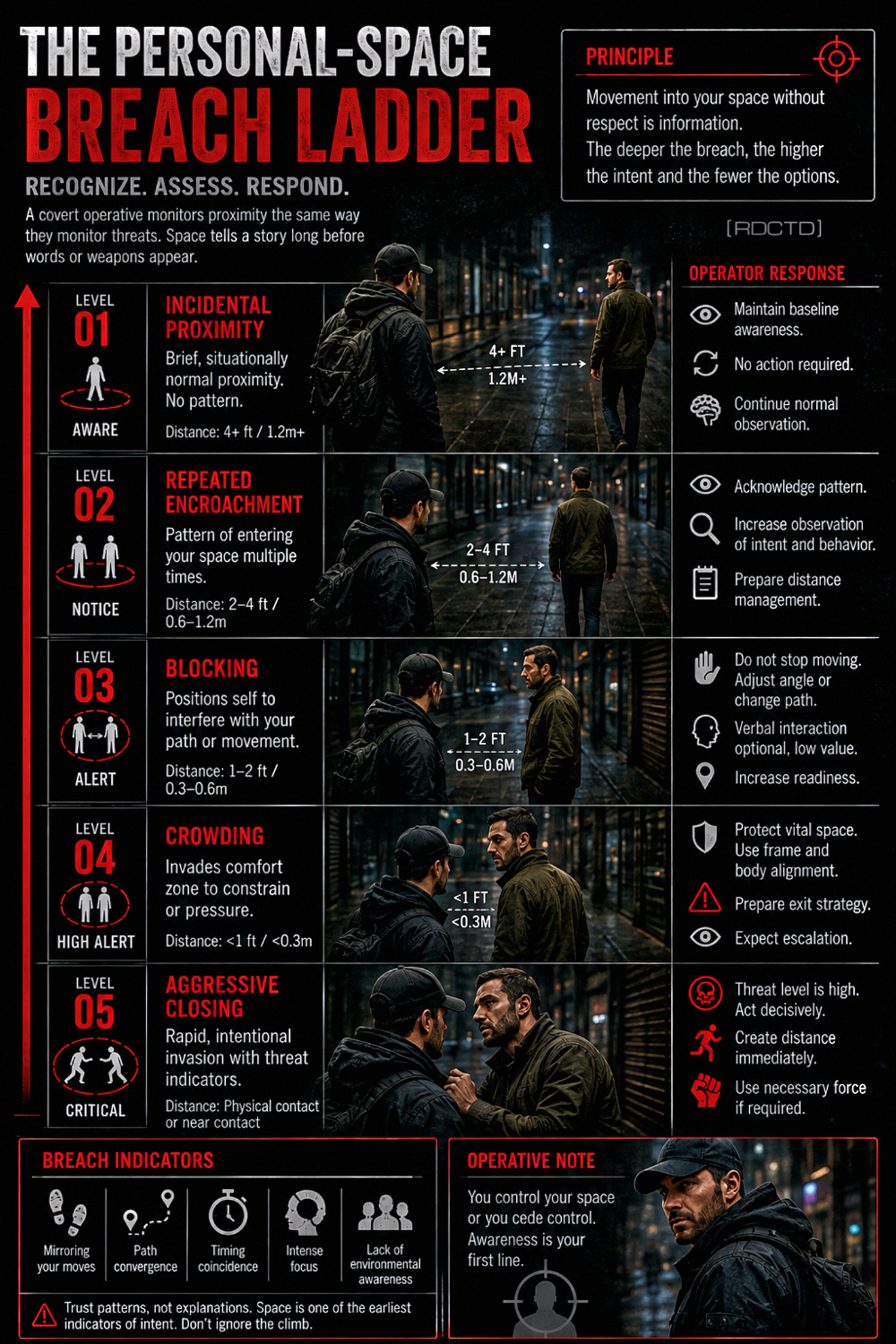 The Personal-Space Breach Ladder 443 Infographic PDF | RDCTD Tradecraft