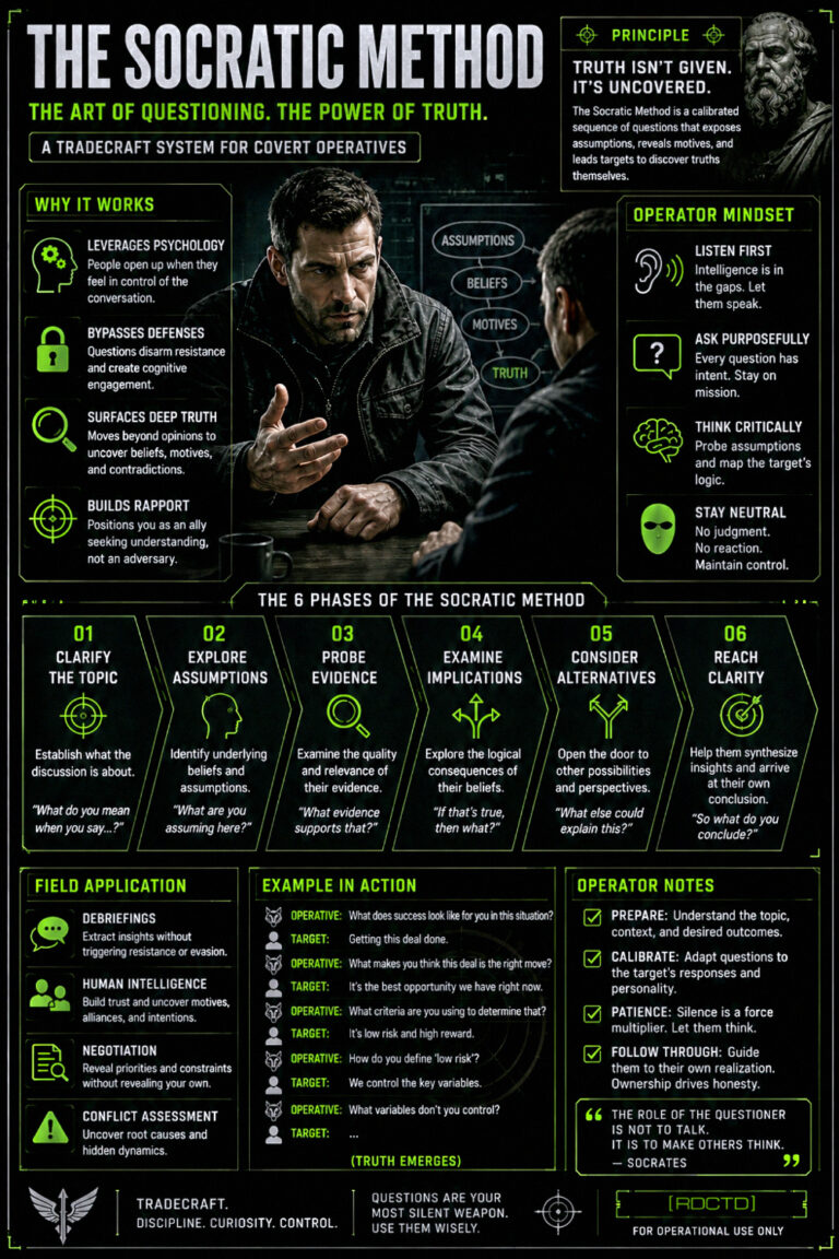 The Socratic Method Infographic PDF | RDCTD Tradecraft