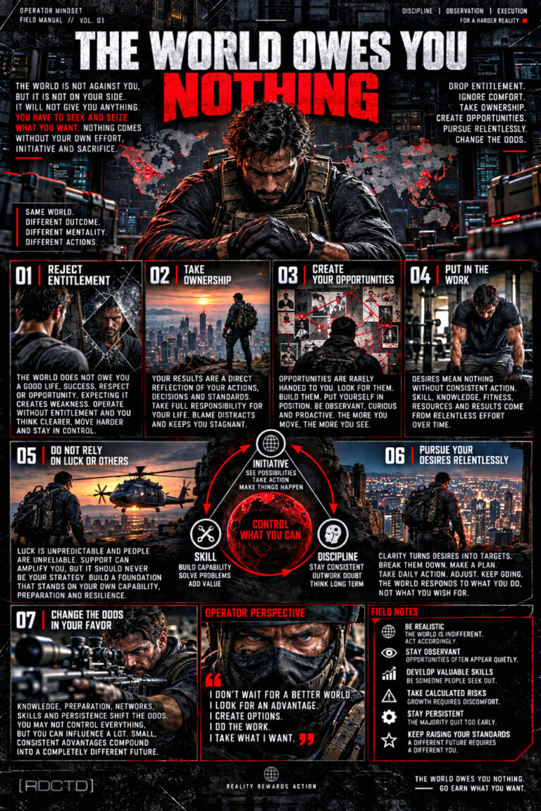 The World Owes You Nothing Infographic PDF | RDCTD Tradecraft