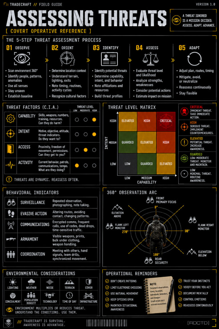 Threat Assessment Infographic PDF | RDCTD Tradecraft
