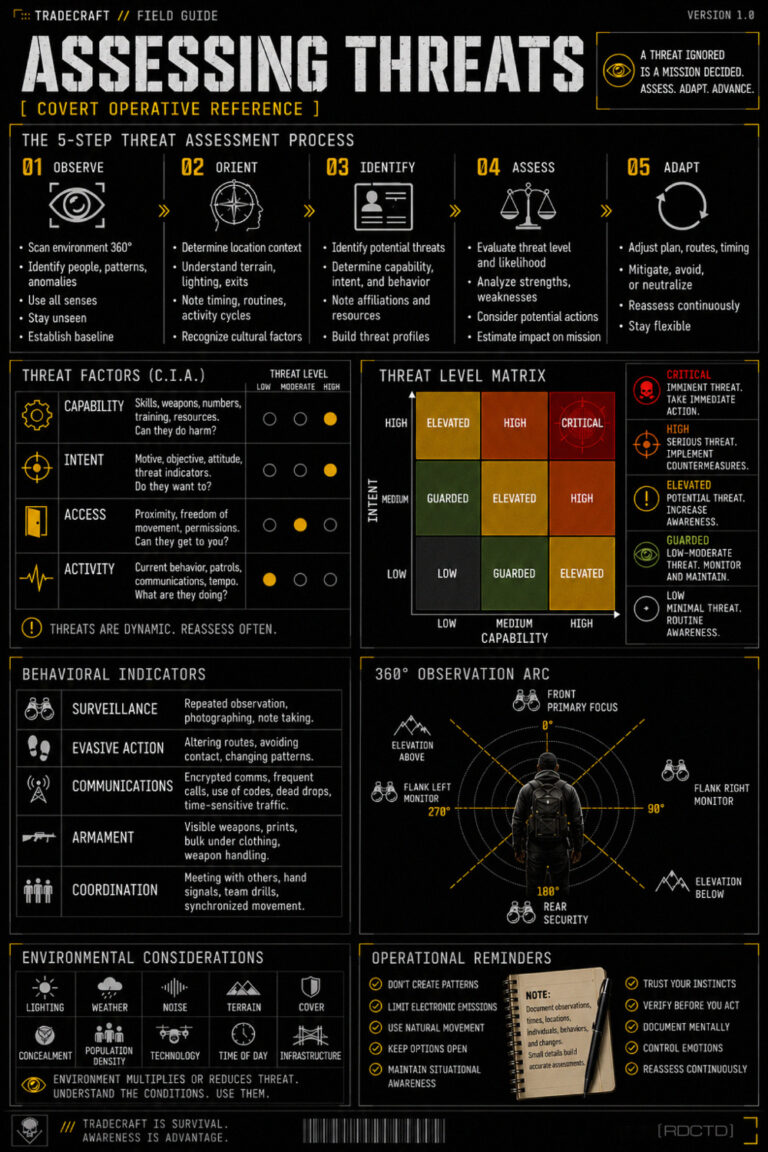 Threat Assessment Infographic PDF | RDCTD Tradecraft