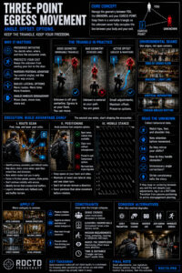 Three-Point Egress Movement Infographic PDF | RDCTD Tradecraft