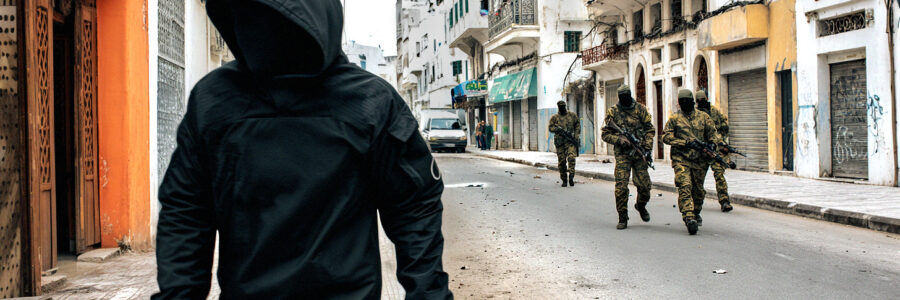 Three-Point Egress Movement of a Covert Operative Pursued by Enemy Soldier in Tangier, Morocco | RDCTD Tradecraft