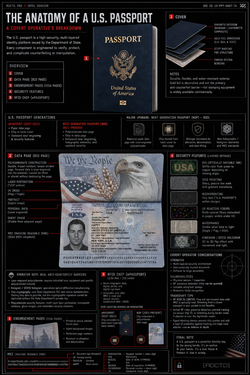 US Passport Infographic | RDCTD Tradecraft