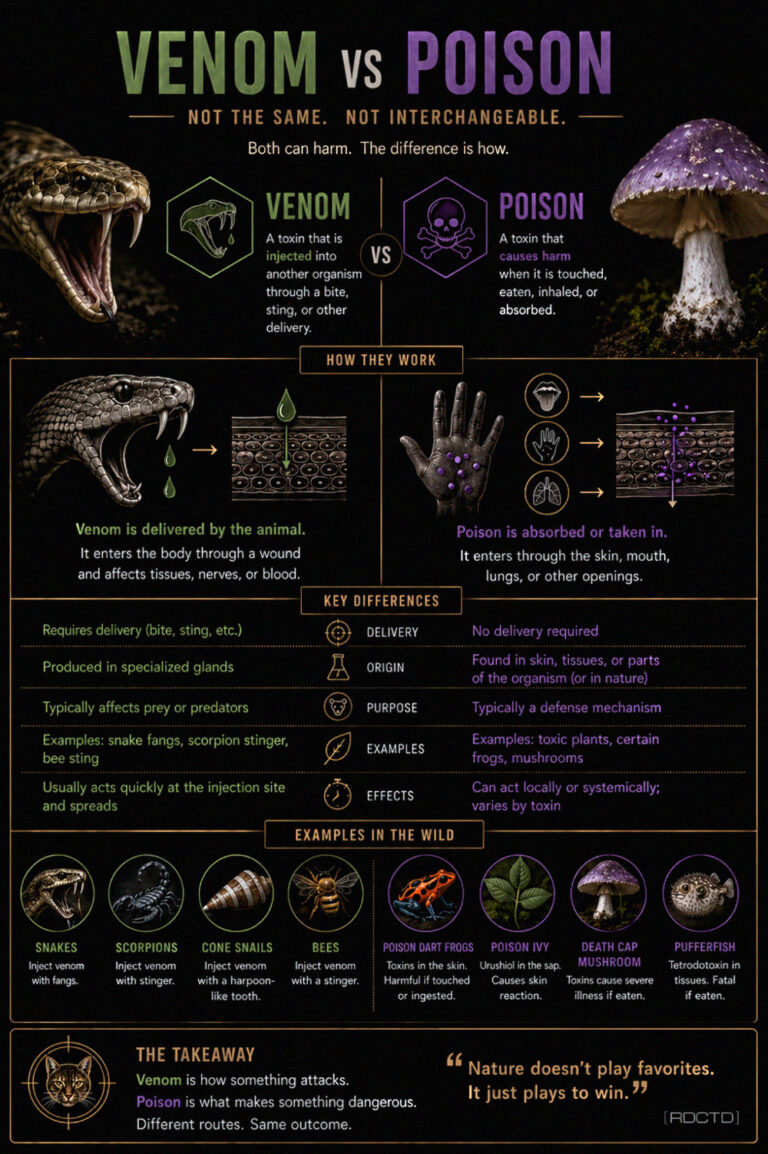 Venom vs Poison Infographic | RDCTD Tradecraft